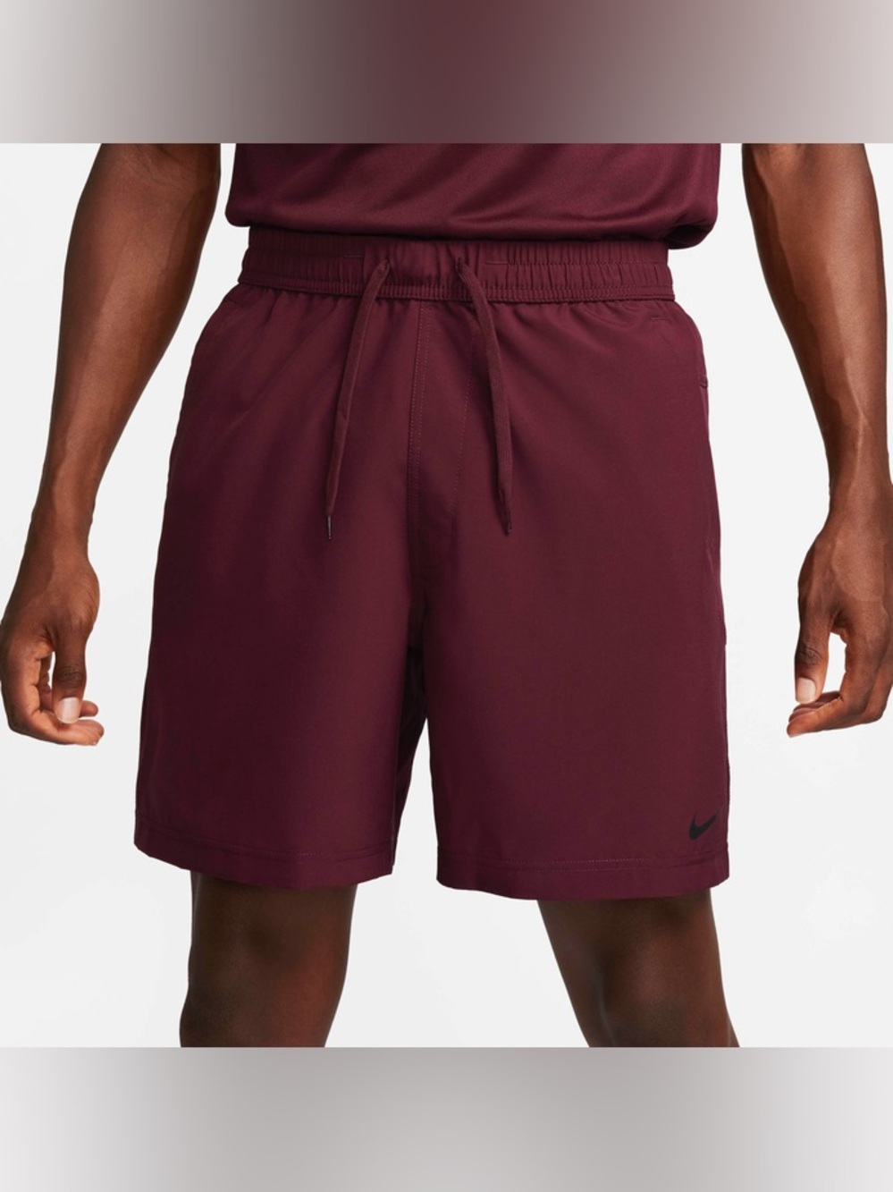 NEW Nike Men’s 7” Training Shorts Dri-Fit Burgundy Maroon L